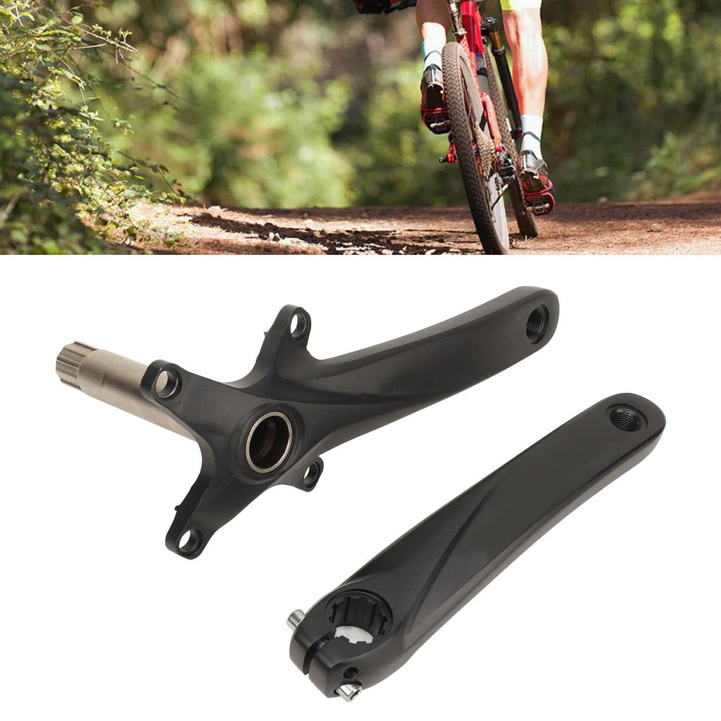 Mountain Bike Crankset Hollow Integrated Aluminum Alloy Lightweight Bike Crank Arm Set for Road Bicycle