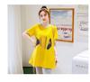 2024 Mid-length Korean Loose Maternity T-Shirt - Trendy Spring/Summer Short-Sleeved Tops