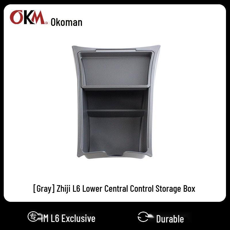 IM L6 Console Lower Storage Box, Double-Layer Seat Bottom Organizer IM L6 Center Console Box