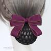 Head Flower Female Vocational Nurse Hairnet Bank Flight Attendant Special Disc Hair Net Pocket Bow Hairpin Tooling Headdress