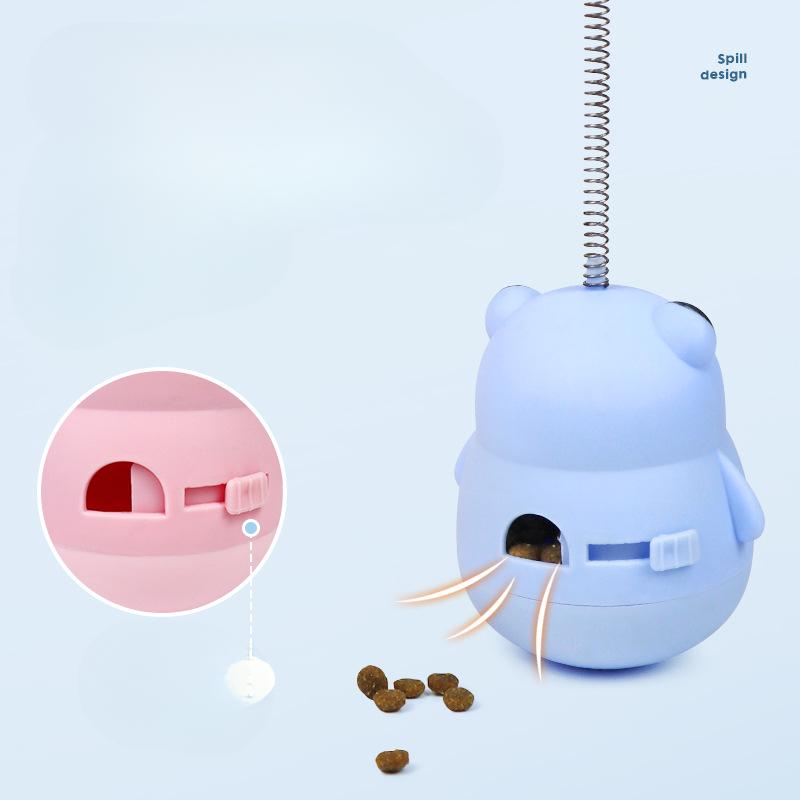 Haustierbedarf Tumbler Futterball Katzenspielzeug Feder Katzenstäbchen Langeweile Linderung Pädagogisches Katzenspielzeug