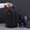 Handing Toiletry PU Leather Canvas Men Wash Shaving Women Toiletry Storage Waterproof Makeup Travel Organizer Retro Cosmetic Bag