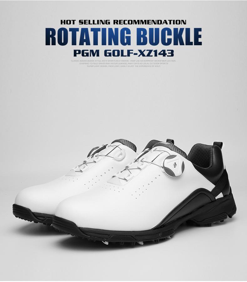PGM Men's Spikeless Waterproof Golf Shoes - Anti-Slip & Breathable for Summer