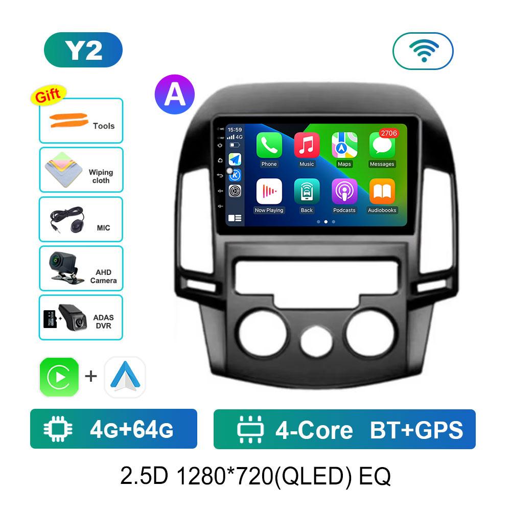 Android OS Car Radio Multimedia Player for Hyundai I30 2006 - 2011 WiFi GPS Navigation DSP Stereo Split Screen BT Head Unit