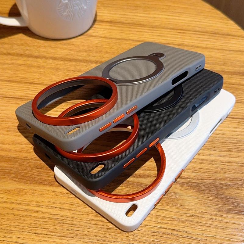For VIVO X200 X200 Pro X200 ProMini X200 Ultra  Solid Color Rotating Magnetic Stand Anti-drop and Anti-fingerprint Phone Case