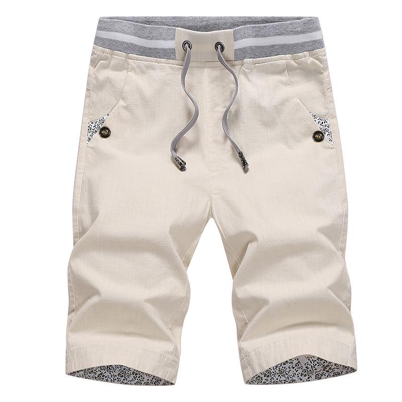 Newest Men Cotton Fashion Men Short Summer Casual Shorts Linen Mens Shorts Bermuda Beach Short Plus Size Joggers Male
