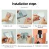 HdoorLink Wall Phone Holder Fixed Mounted Storage Bracket Box Multifunction Remote Control Mobile Phone 3M Paste Socket Hook Hanger