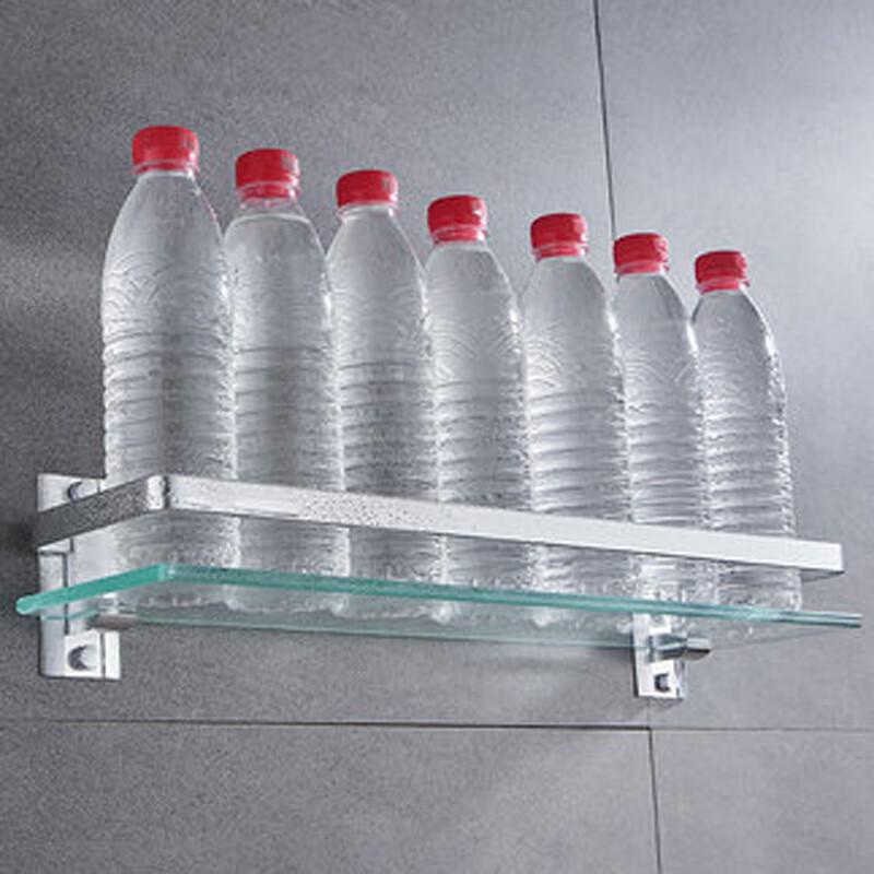 Tempered Glass Wall-Mounted Bathroom Shelf