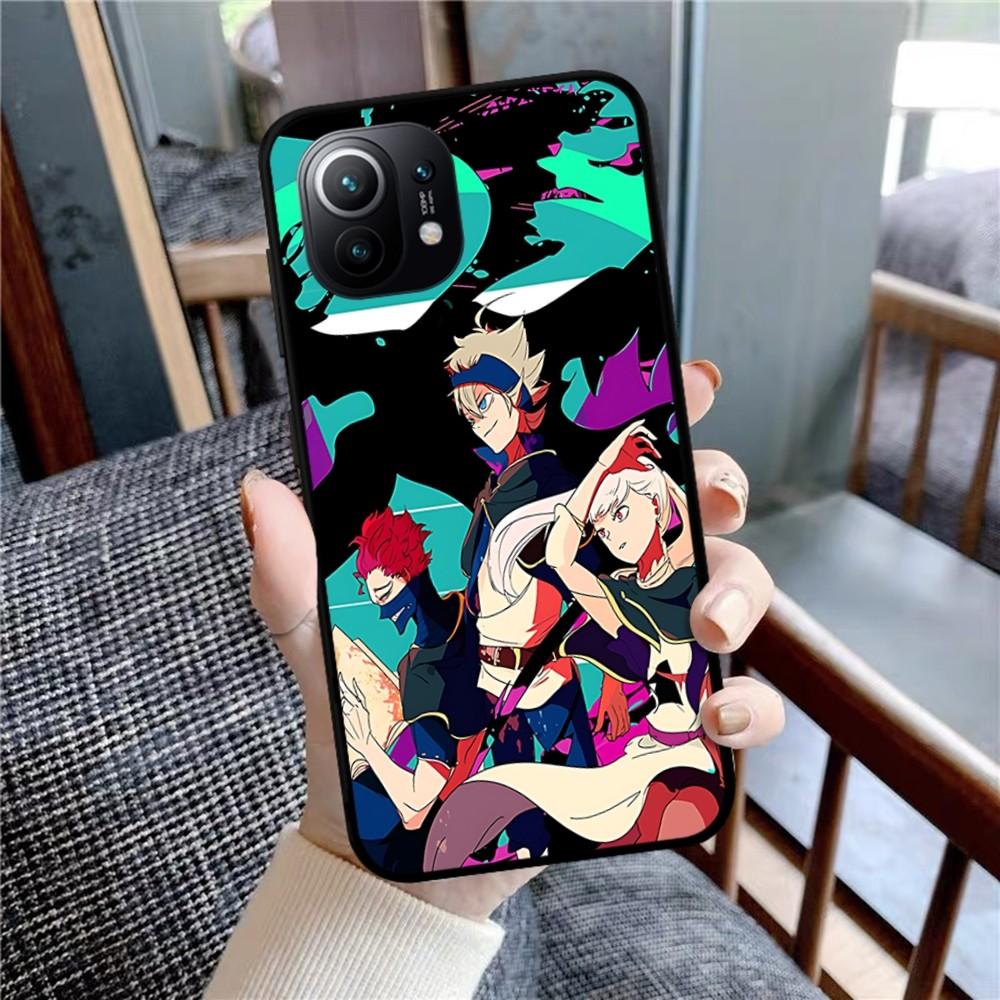 Black Clover Phone Case For Xiaomi Mi 5X 8 9 10 11 12 Lite Pro 10T PocoX3pro PocoM3 Note 10 Pro Lite