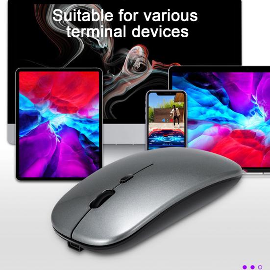 Drahtlose Bluetooth-kompatibel Maus Wiederaufladbare Laptop Maus mit Led-leuchten USB 2,4G Dual Modus Verbindung Maus