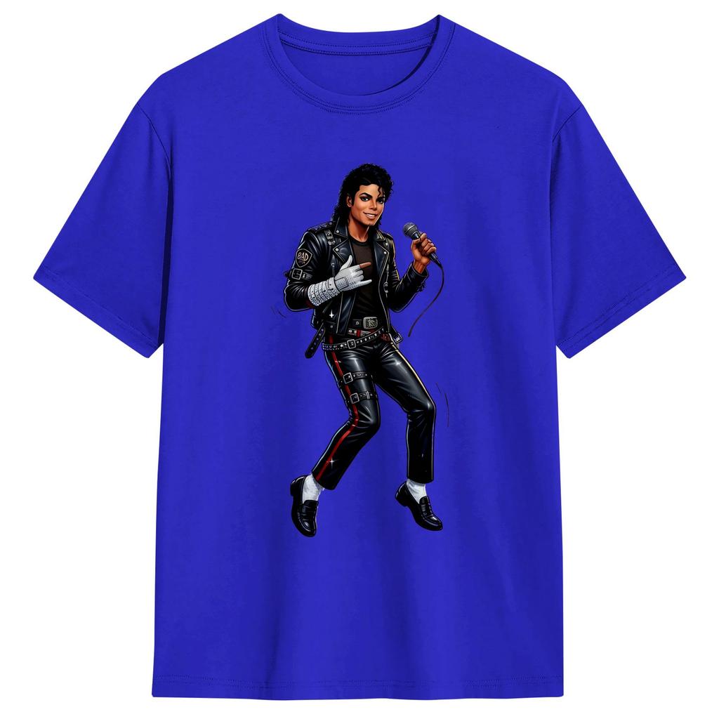 Streetwear T Shirt Beach MMichael JJackson Star Popular T Shirts Pure Cotton Tshirt for Unisex Y2K Retro Short Sleeve Tops