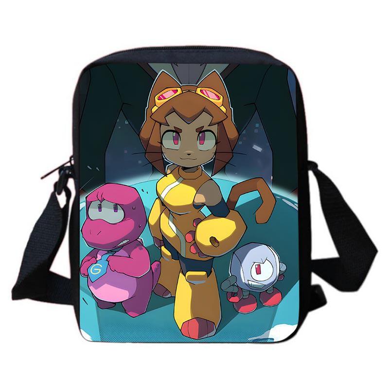 Kids Cartoon Crossbody Bag School Durable Oxford Fabric Shoulder With Fun Print Ages 6-12