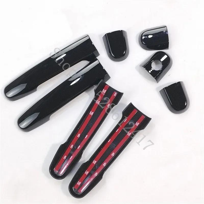 For Toyota Corolla 2004 2005 2006-2013 Glossy Black ABS Door Handle Cover Car Door Handle Protector Trim Car Accessories