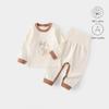 Children's Pure Cotton Long Johns Set – Infant & Toddler Two-Piece for Spring/Autumn
