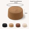 Solid Brimless Cap Structured Crown Painter Hat New Round Dress Hat  Women's