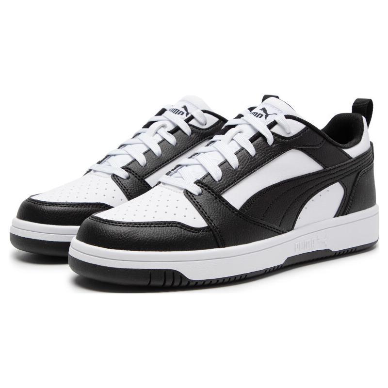 New PUMA Rebound V6 Low 'Black White' 392328-01