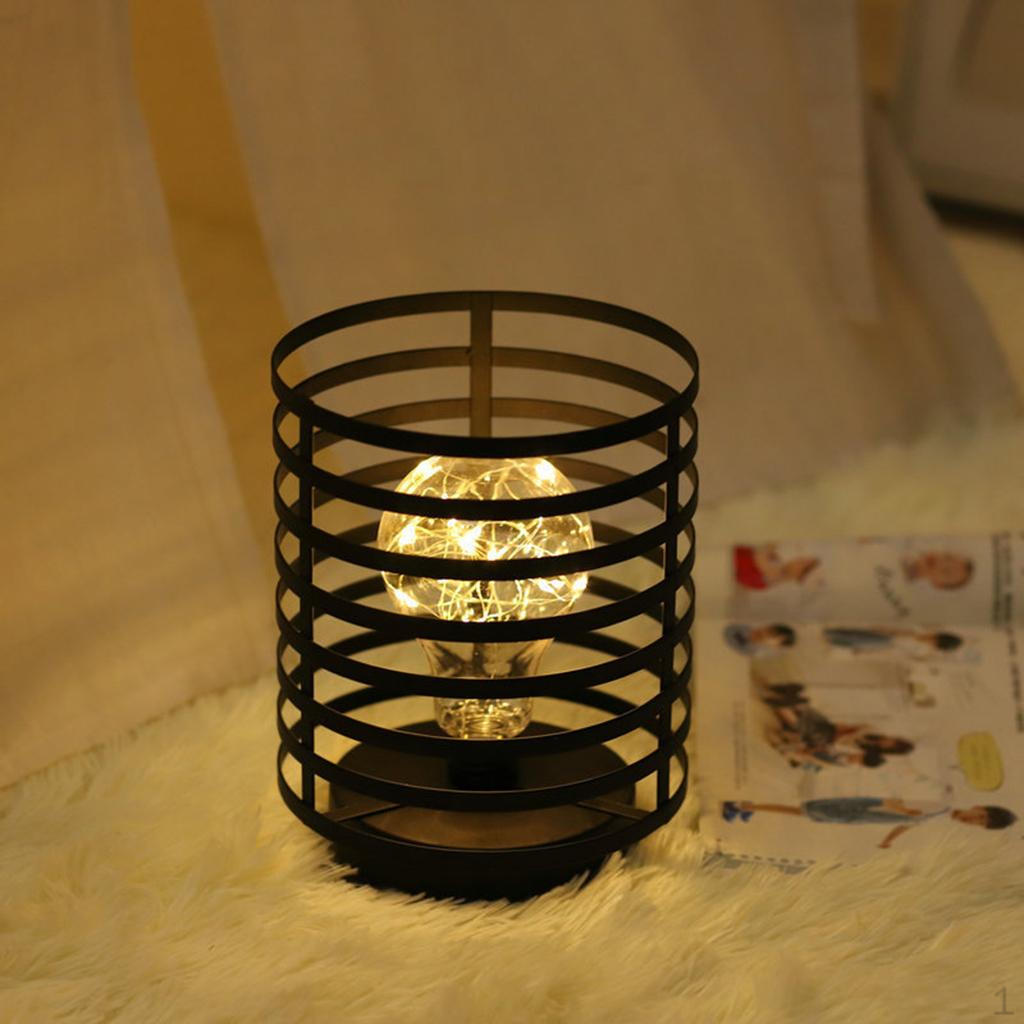 

Night Lamp for Bedroom Home Decor Black Battery Powed