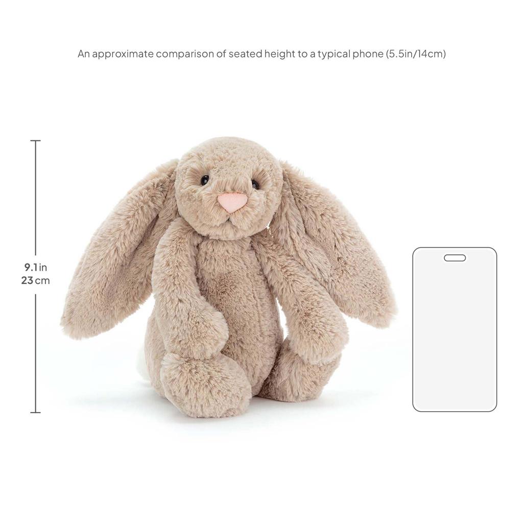 Jellycat Iepuraș Bashful Jucărie de Pluș Mărime Bej, M, Culoare