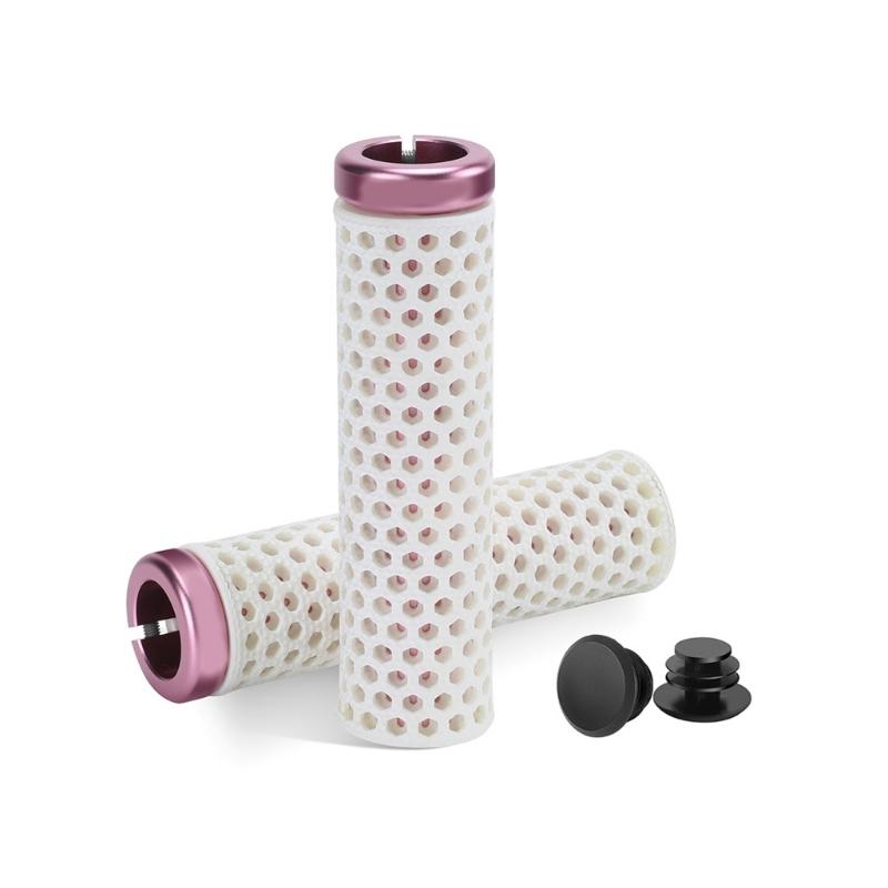 1 Pair Shock Absorbing Mountain Bikes Handlebars End Grip Bicycles Handle Cover Handlebars Grip Hollow Bicycles Grip