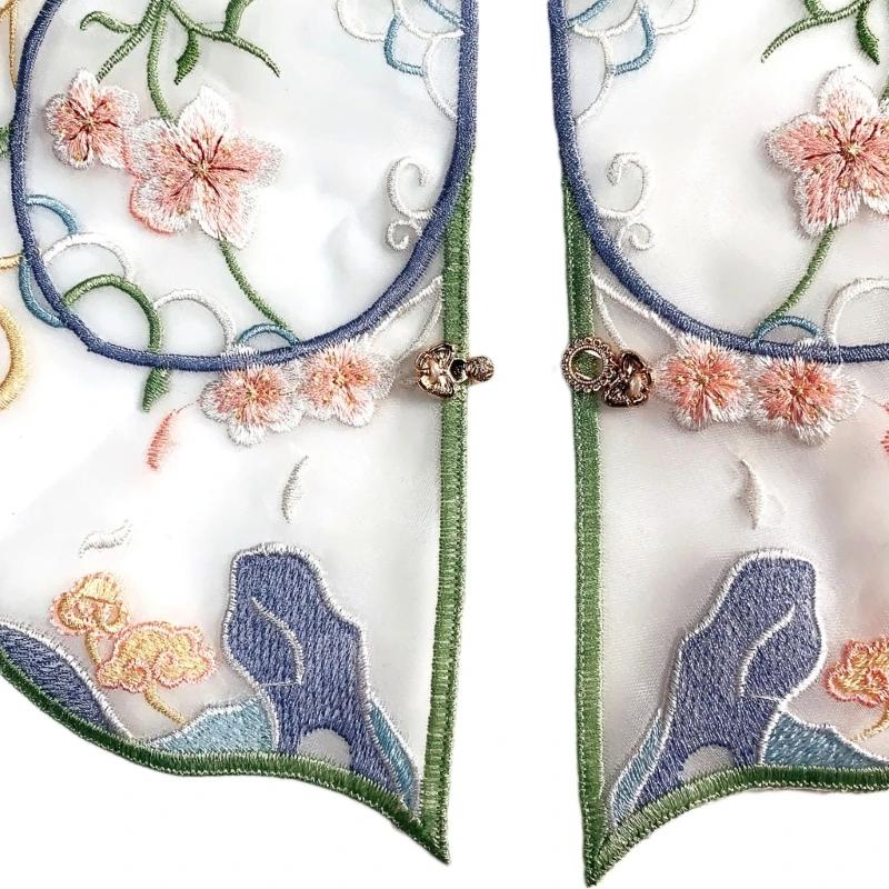 Wolken Schulter für Frauen Mädchen Chinesischer Falscher Kragen Hanfu Dekorativer Kragen