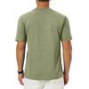Men Crew Neck Short Sleeve T Shirt Outdoor Casual Basic Top Lightweight Breathable Fabric Fit Comfortable Design