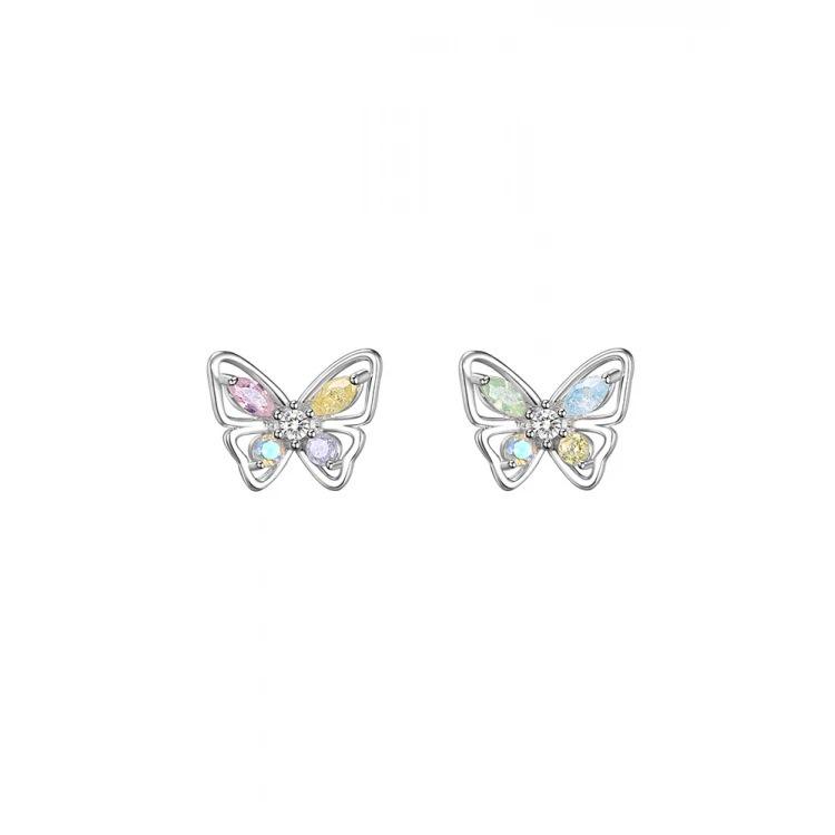 2026 New Exquisite 925 Sterling Silver Butterfly Stud Earrings for Women