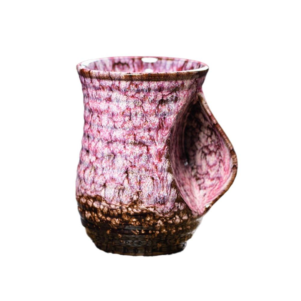 Hitzebeständige glasierte Keramiktasse Kaffeetasse Farbverlauf Ofenbecher Wasserbecher Teetasse Geschenk