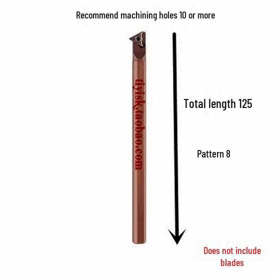 60° Triangular Boring Bar with Threaded Pick-Off for Internal Hole, Model STWBR06/STWCR11.