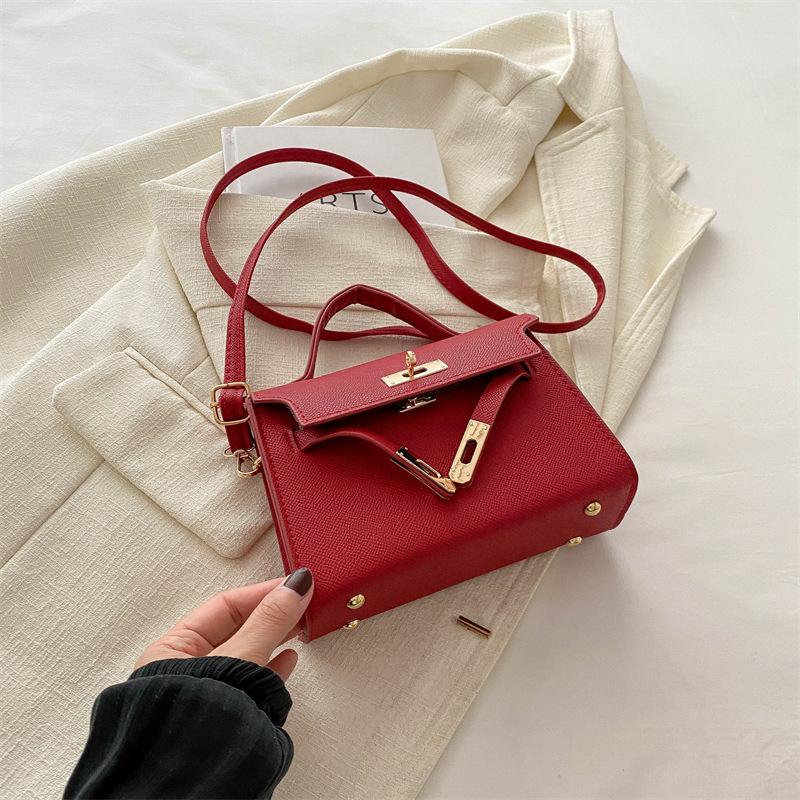 Summer New Small Bag Women's Bag 2024 Summer New Trendy Fashion Simple Messenger Bag Casual Retro Handbag