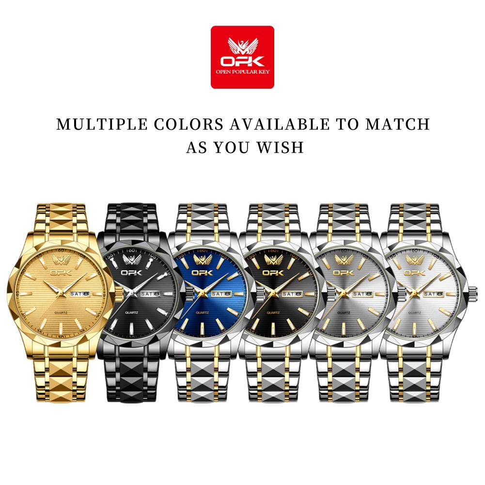 OPK brand popular waterproof men's quartz watch 8164