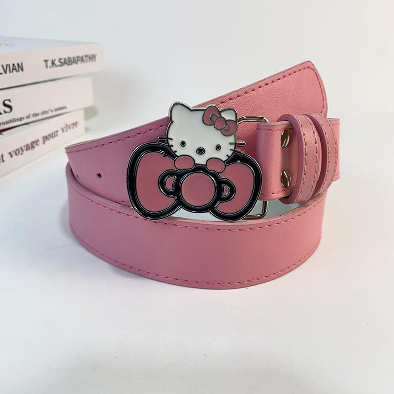 1PZ Guaina Regali di Festa Sanrio Hello Kitty Cintura Vita Ragazze Carine Cintura Brillante Versatile Accessori per Jeans