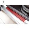 4X Accessories 3D Carbon Fiber Car Door Sill Scuff Anti-Scratch Decal Front Rear
