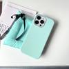 Korean Simple Solid Color Imitation Leather Pattern Case, Suitable for iPhone16Pro Max Mobile Phone Case 14/15 Soft Case, Small and Fresh.