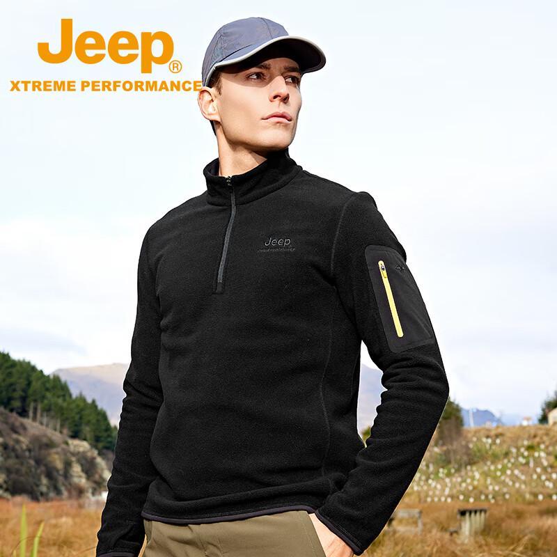 

Jeep Men s Half-Zip Fleece Pullover J432074261 XL