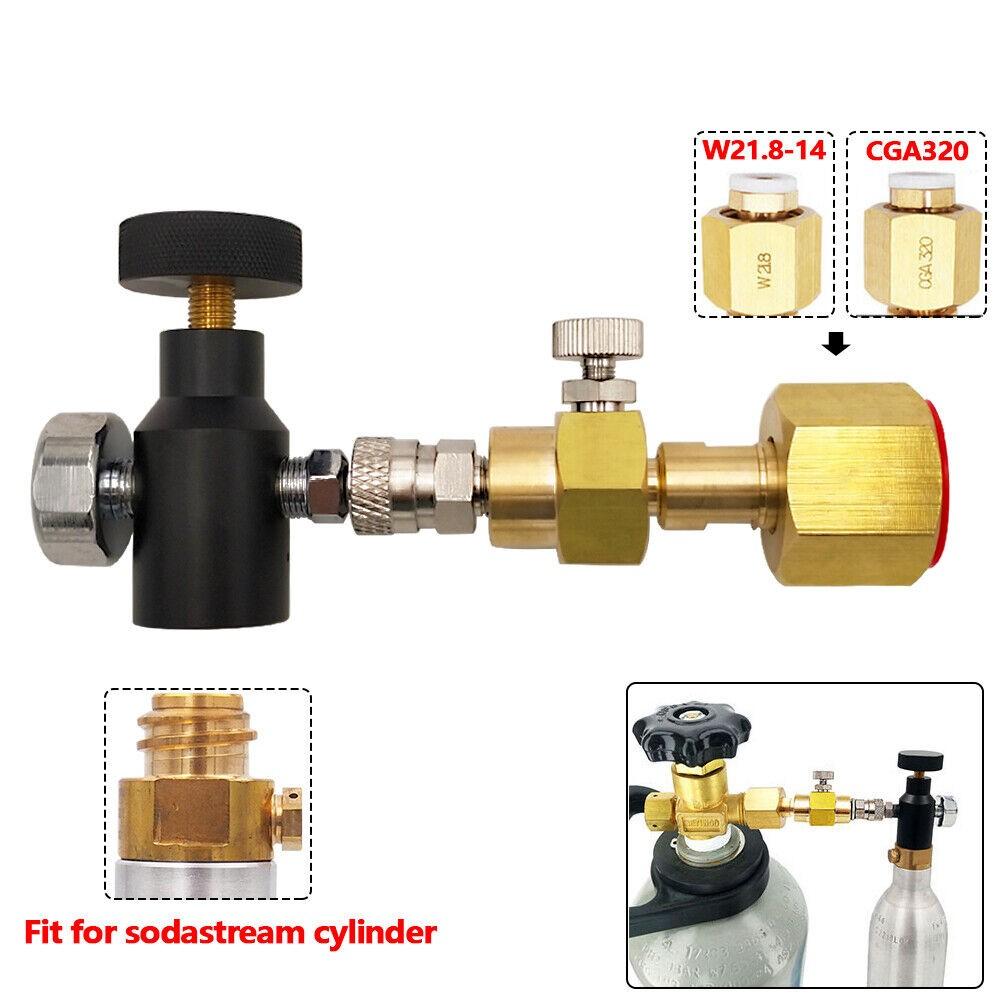 Carbonator Cylinder Tank Refill Adapter Fill Adaptor Filling Station