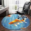 1 Stück Büro Teppich Stuhlmatten Goldfische Schwimmen im Wasser Perfekt zum Dekorieren von Bürostühlen oder Schlafzimmern.YDT486