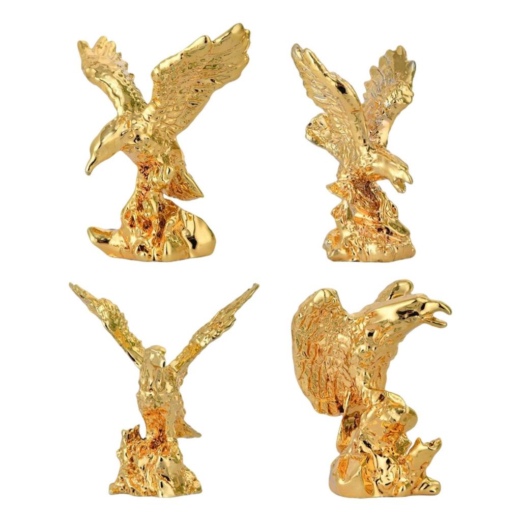 Eagle Statue Resin Figurine Creative Home Decorative Object for Luxury Living Room Decoration