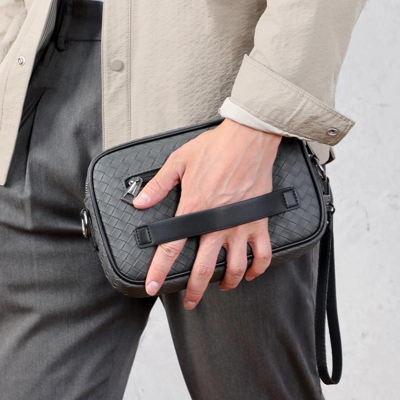 Men's Crossbody Multi-pocket Clutch Bag - High-end, Wear-resistant Business Handbag