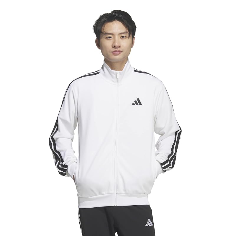 Adidas Track Top Must Haves 3-Stripes Track Top Men's DH100 White (KR6431) M