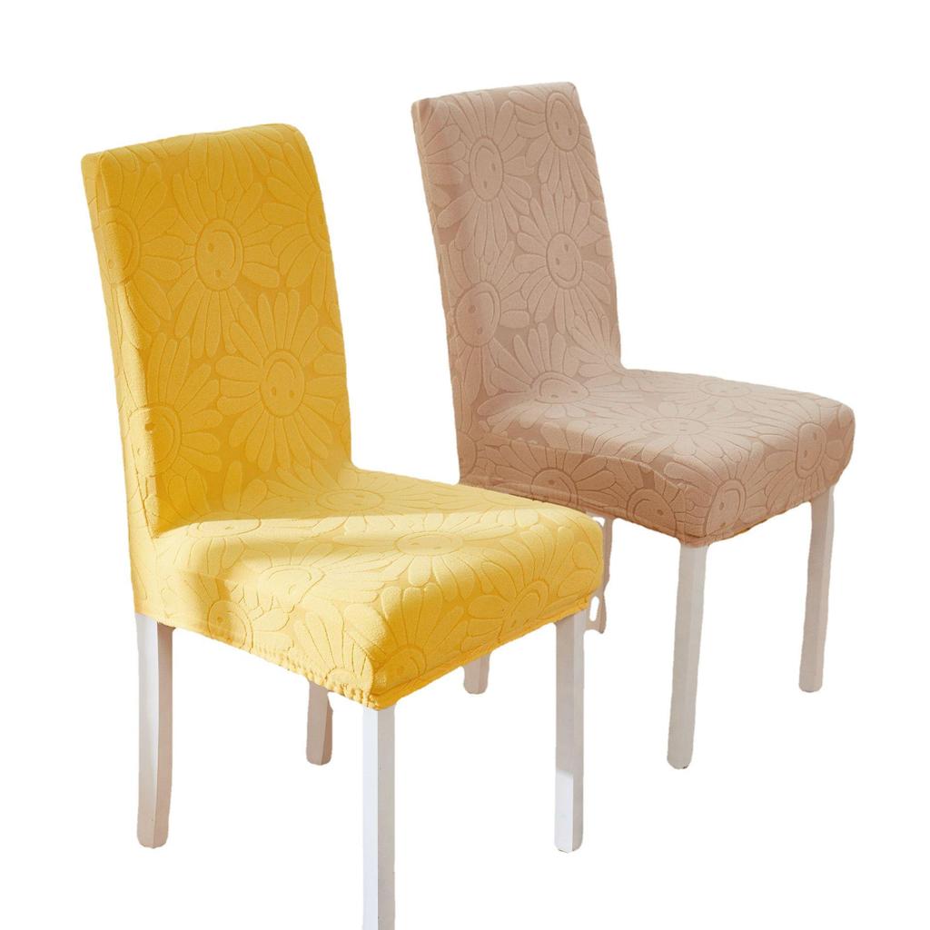 Univerzální vysoce elastický žakárový potah na židli – čtyřsezónní, snímatelný a pratelný