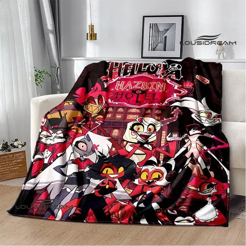 H-Helluva-Boss Cartoon printed blanket Warm Flannel blankets Picnic blanket throw blankets Home bed linings Birthday Gift