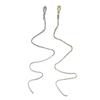 Braided Head Chain Snake Shape Long Tassel Rhinestone Punk Shining Hair Ornament Hair Decor Hair Daily Styling Tool