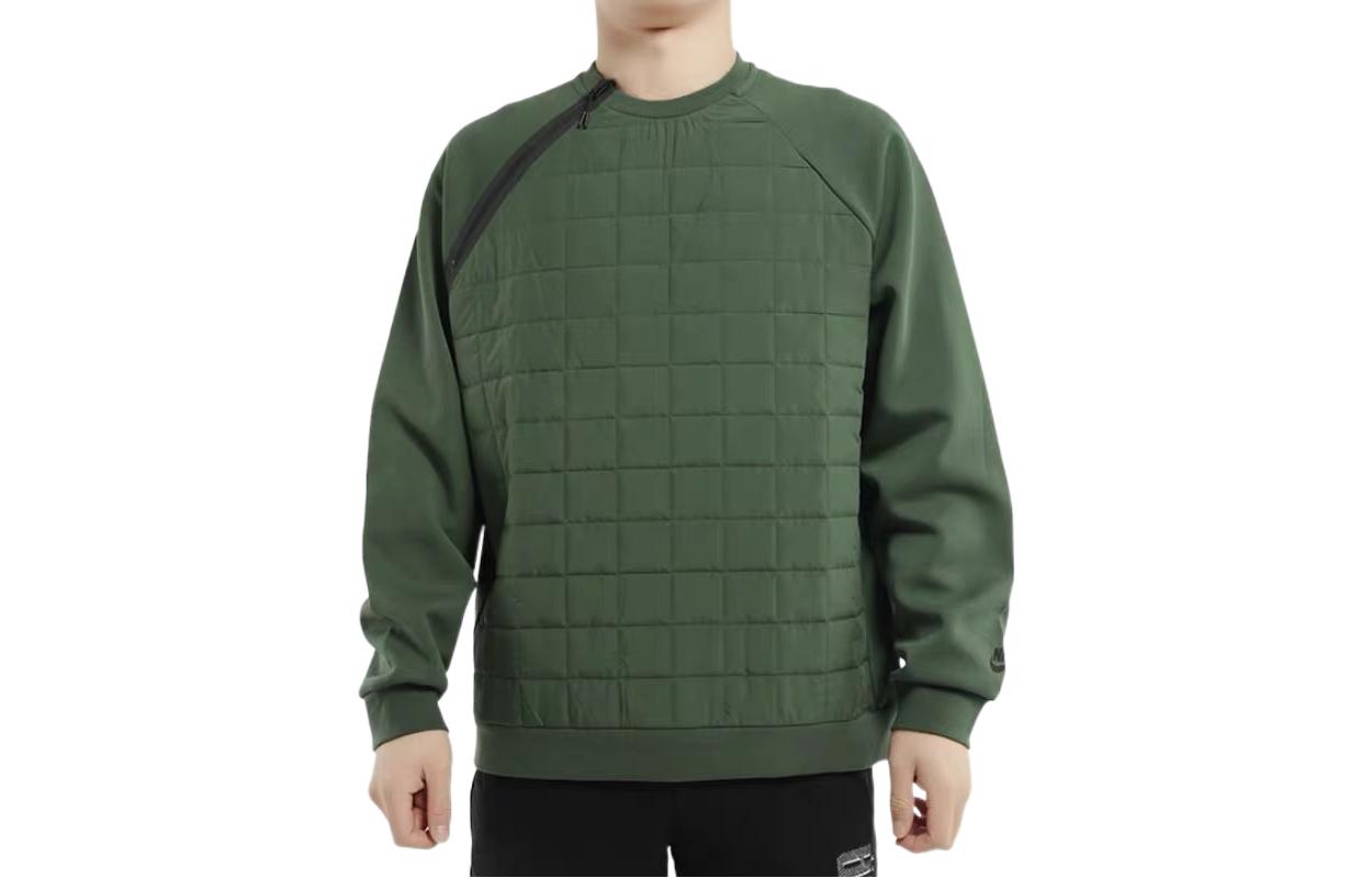 Nike Sweatshirts Men s Green Crew Neck Moderate Regular BV3698-337 XL