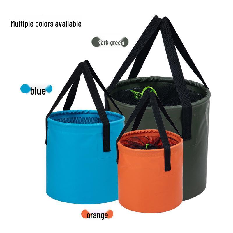 Portable Folding Water & Fish Bucket for Camping and Travel