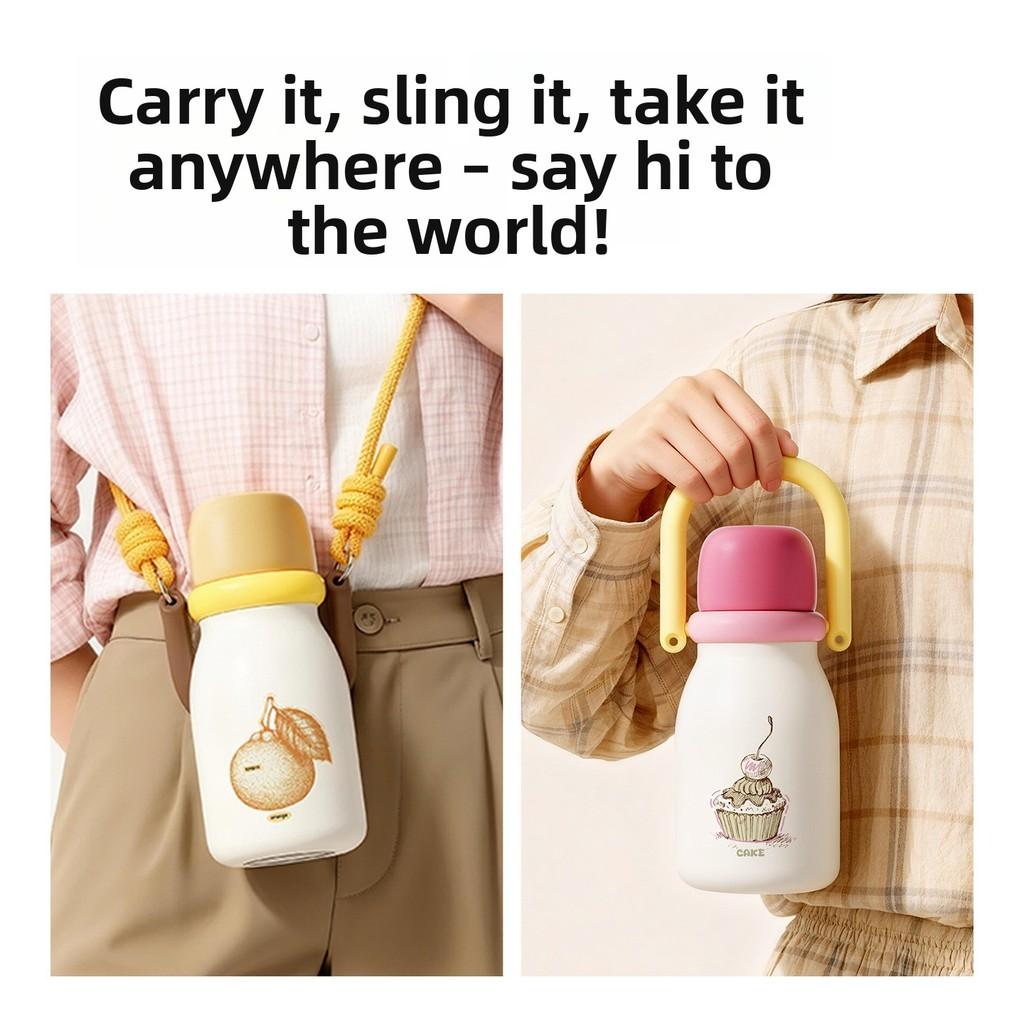 Cute Fruit Flask With Stainless Steel Inner And Capacity For Kids And Adults