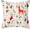 Christmas Decoration Cushion Cover for Sofa Livingroom Throw Pillow Cover % Polyester Resuable Pillow Case Drop Shipping