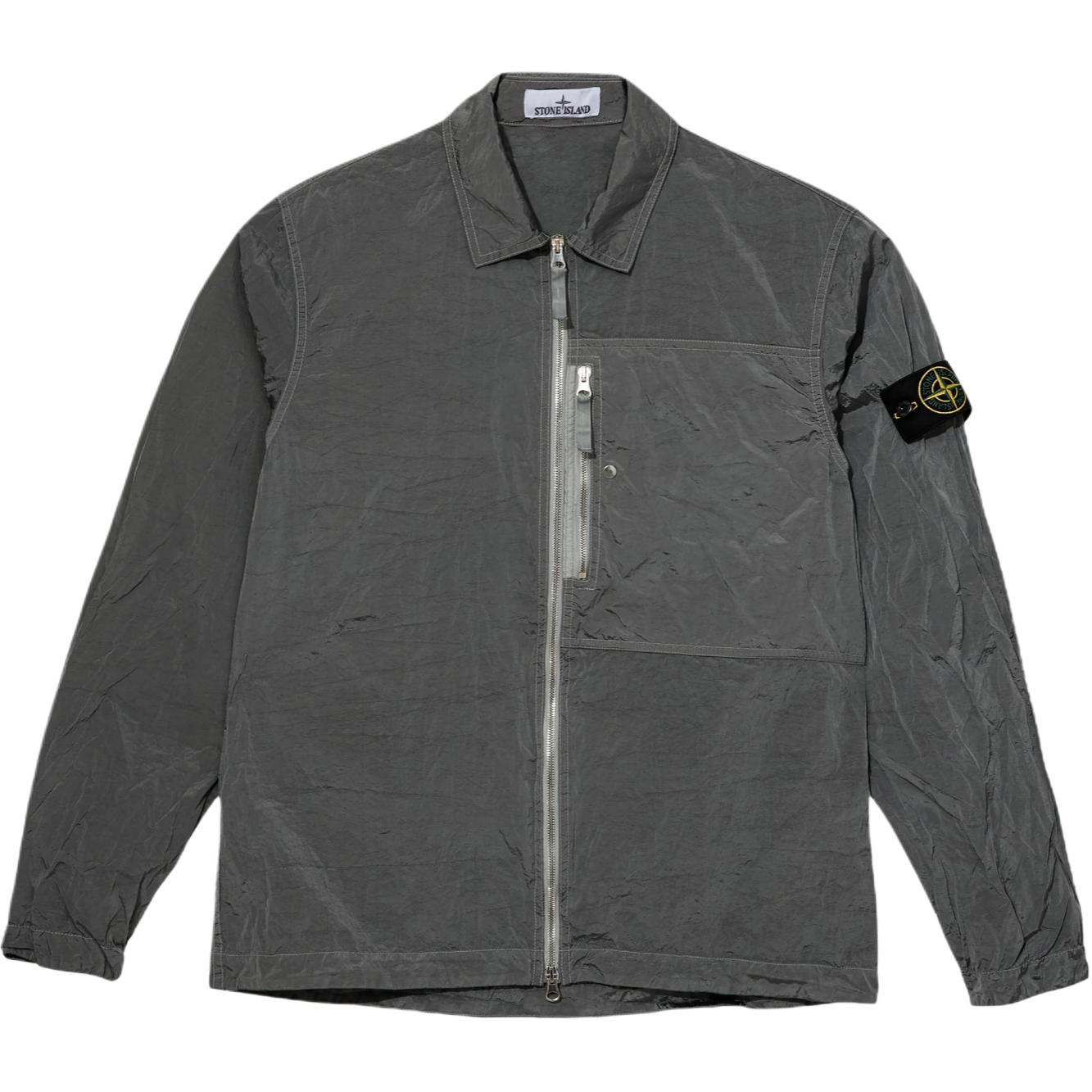 

STONE ISLAND FW25 Нейлоновая куртка с длинным рукавом на молнии и нашивкой с цельным логотипом Мужские куртки K2S151200031S0019-V006B L