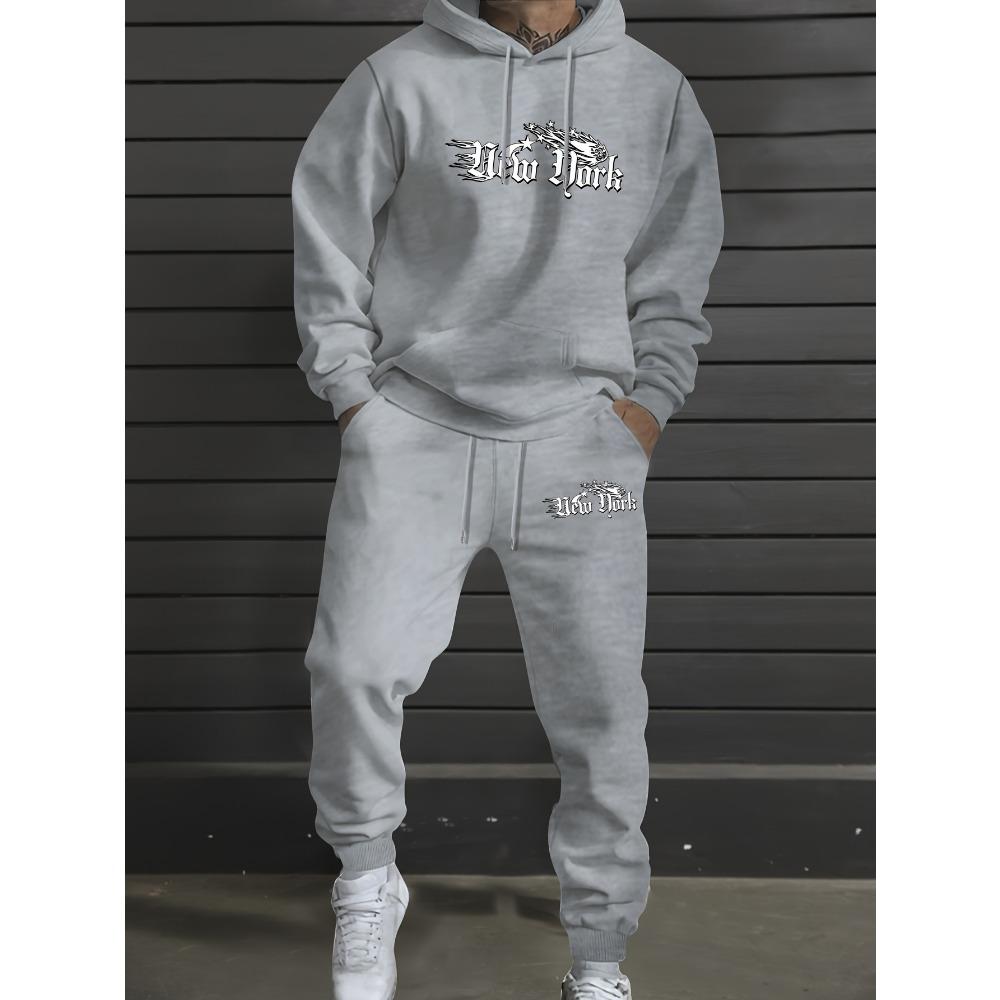 Men s Seasonal Sports and Casual Streetwear, Available in Multiple Colors, Lightweight and Comfortable, Hoodie and Pants Set S
