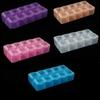 Versatile 10 Grids Plastic Storage Box for Makeup Pills and Small Parts