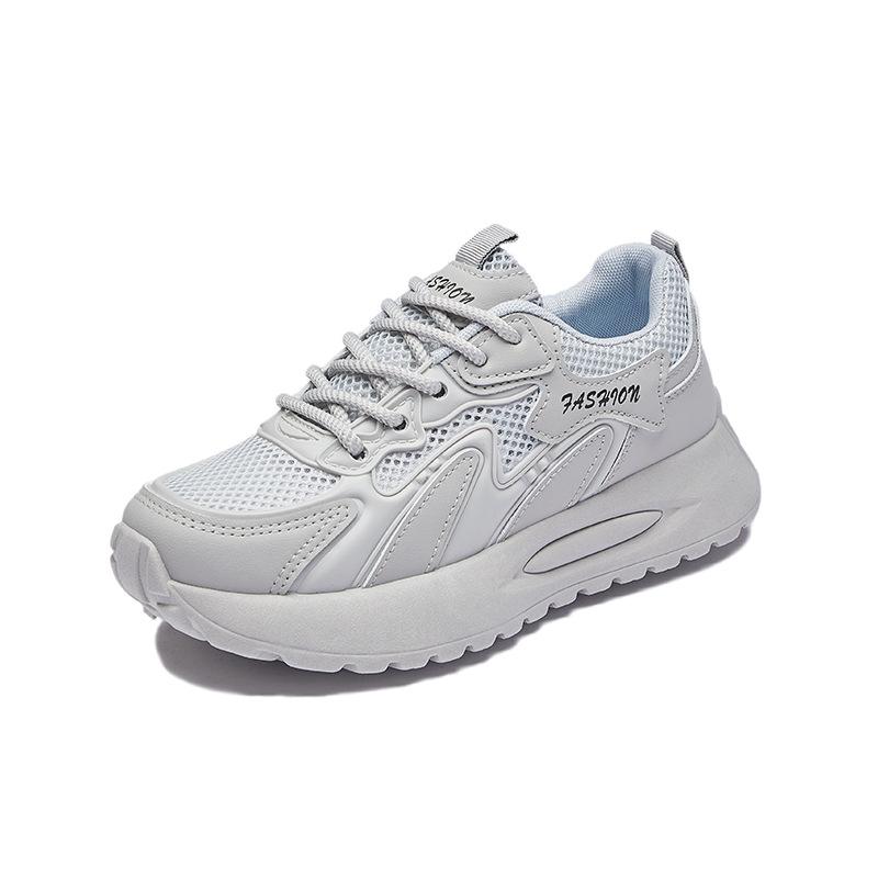 New Dad Shoes for Women In Summer Student Sports and Leisure Mesh Breathable High-rise Street Shot